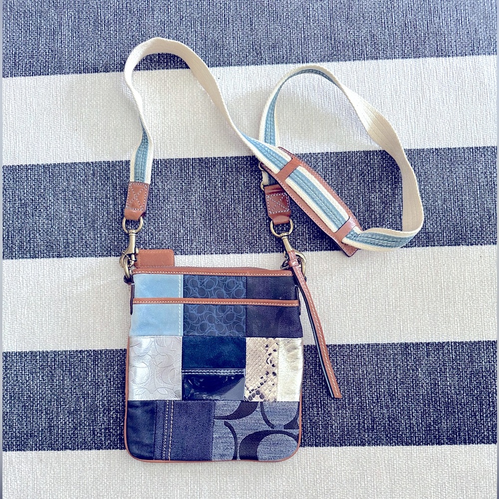 Coach denim crossbody